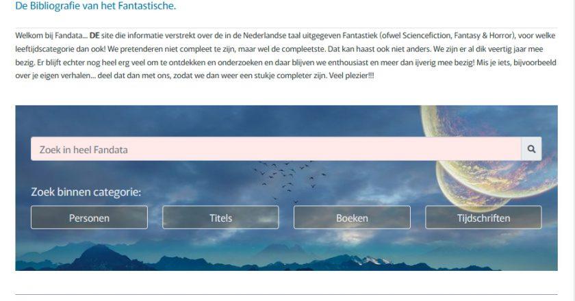 Interview: Fandata – de digitale database van alle verschenen sciencefiction-, fantasy- en horrorboeken
